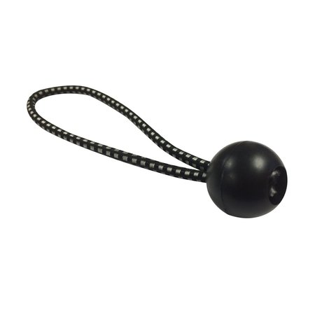 AHC Black Bungee Ball Cord 6 in. L X 0.2 in. 50 lb DR77345